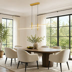 Modern Minimalist Dimmable LED Linear Pendant Light