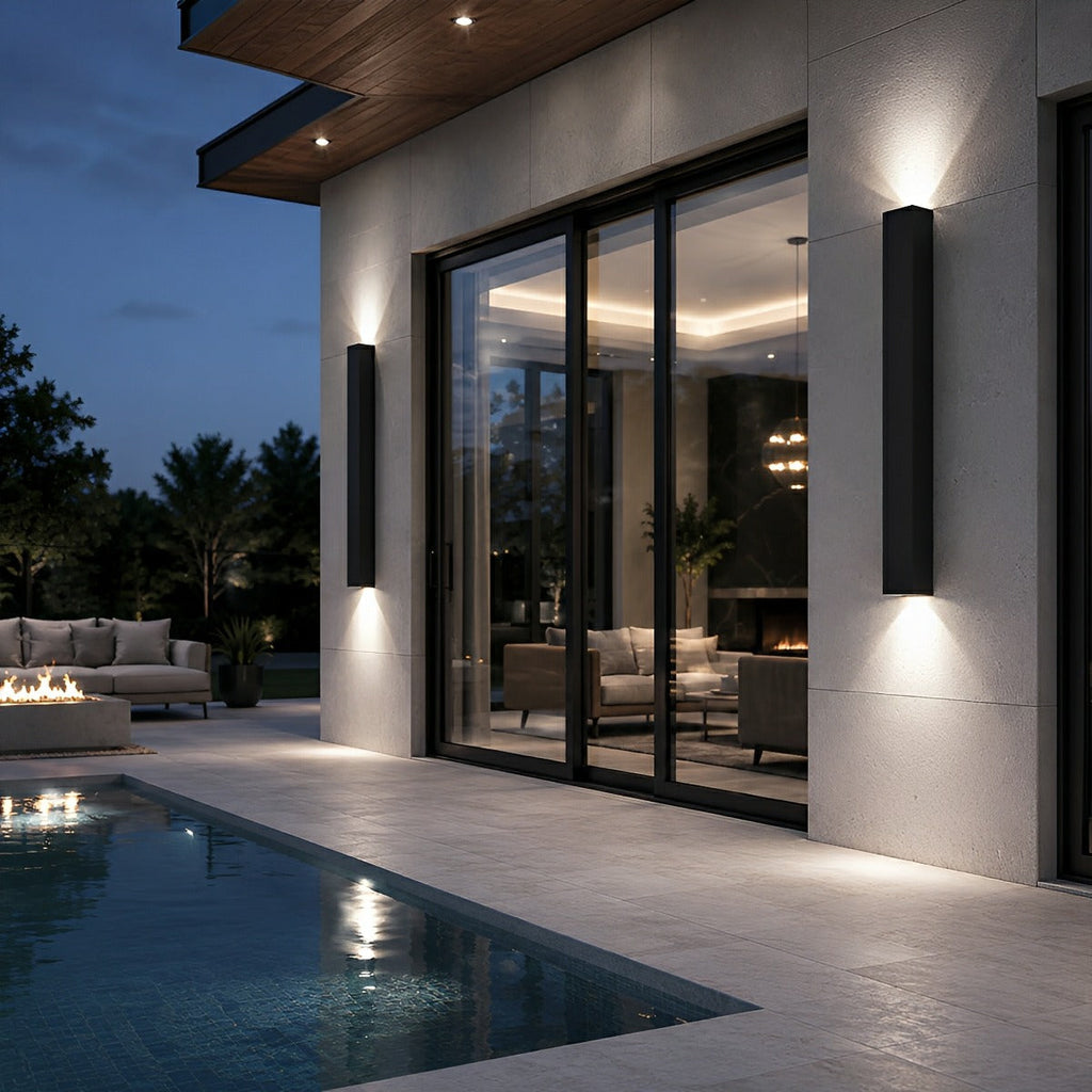 Outdoor Up and Down Dimmable Waterproof Wall Light