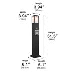 Waterproof Outdoor LED Path Lights with Socket