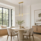 Modern Minimalist Dimmable LED Linear Pendant Light
