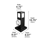 Steel Outdoor Waterproof Pathway Lights with GFCI-Protected Outlet