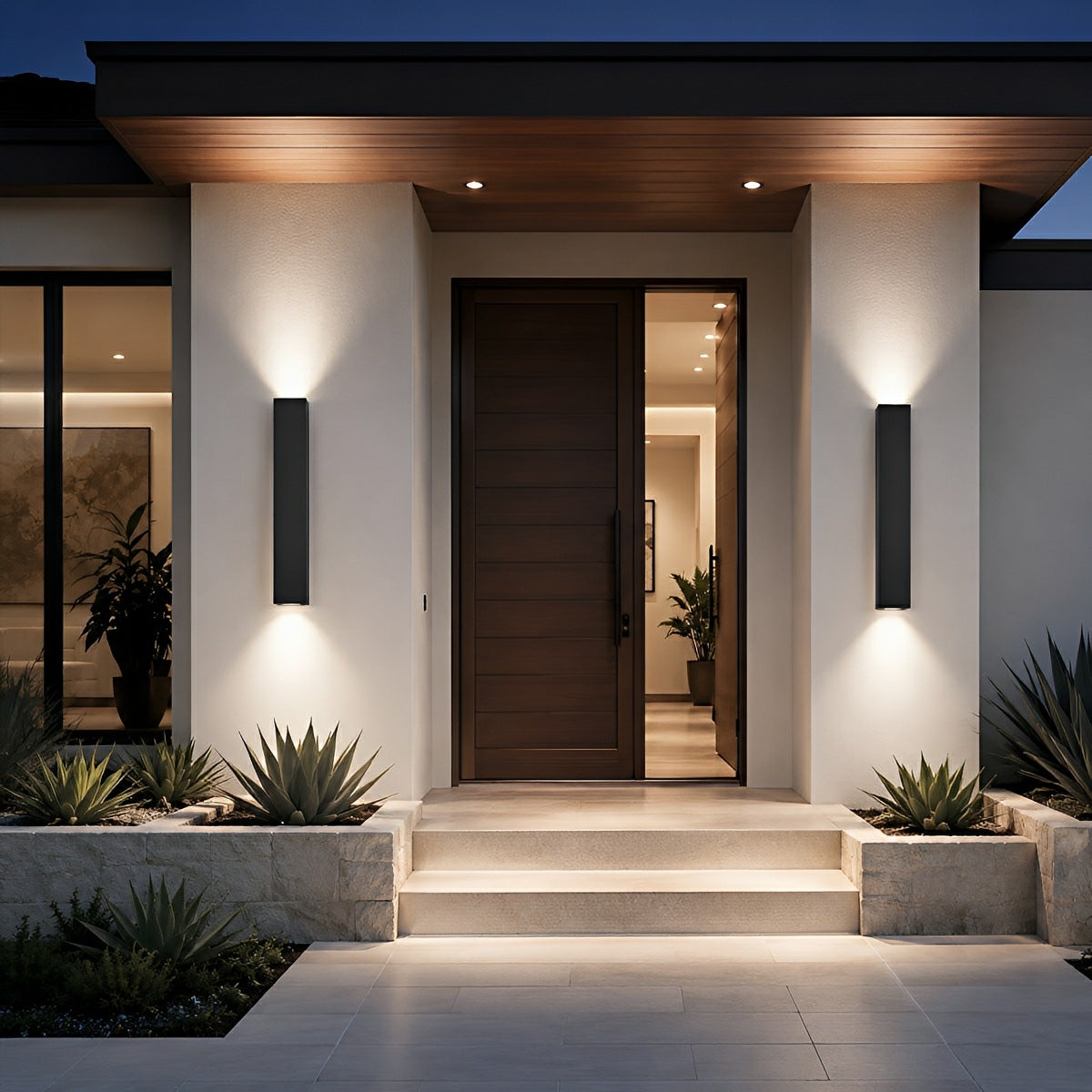Outdoor Up and Down Dimmable Waterproof Wall Light