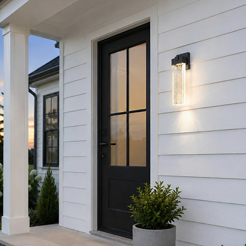 Modern Dimmable Crystal Bubble Outdoor Wall Light