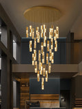 The Sovereign Crystal Chandelier – Nordic Luxury Staircase Pendant