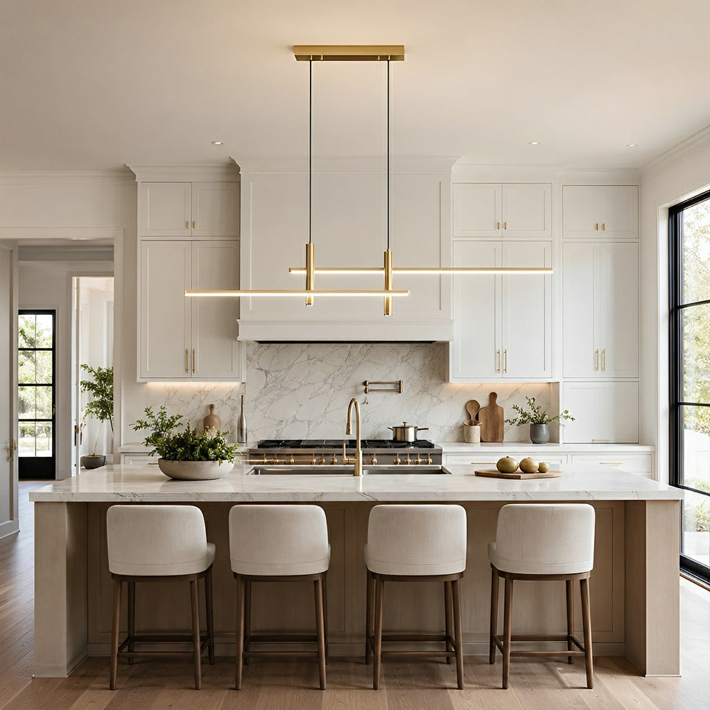 Modern Minimalist Dimmable LED Linear Pendant Light