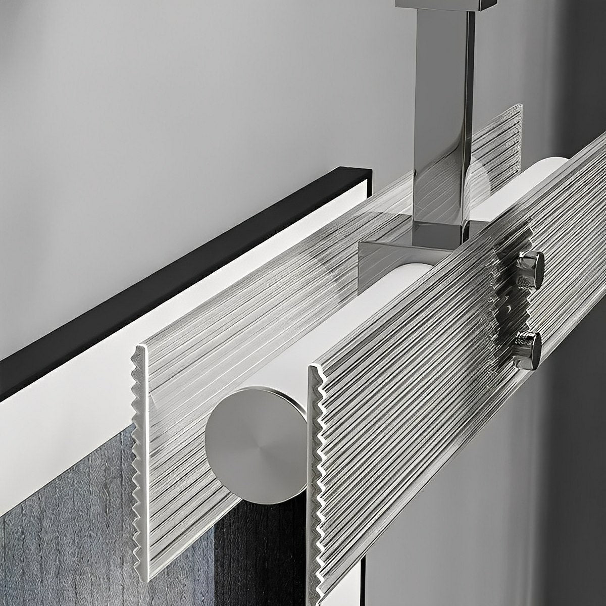Modern Minimalist Metal Punk Mirror LED Wall Sconces