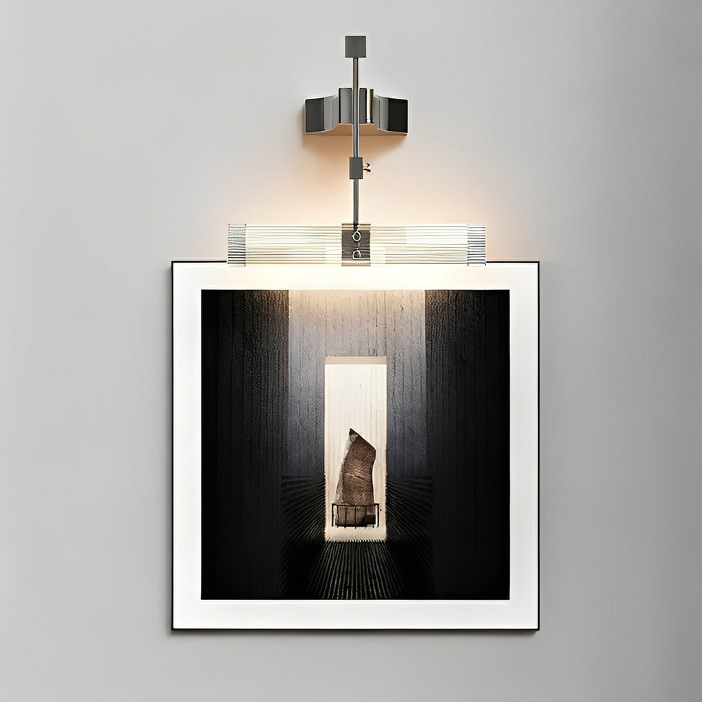 Modern Minimalist Metal Punk Mirror LED Wall Sconces