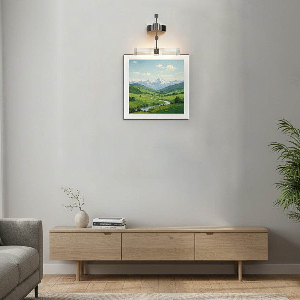 Modern Minimalist Metal Punk Mirror LED Wall Sconces
