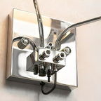 Modern Minimalist Metal Punk Roof-Shaped LED Wall Sconces