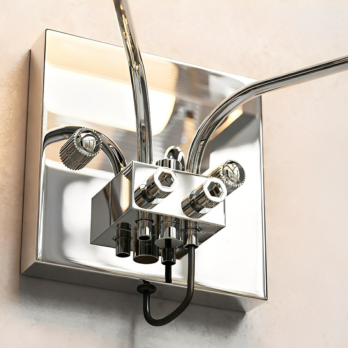 Modern Minimalist Metal Punk Roof-Shaped LED Wall Sconces