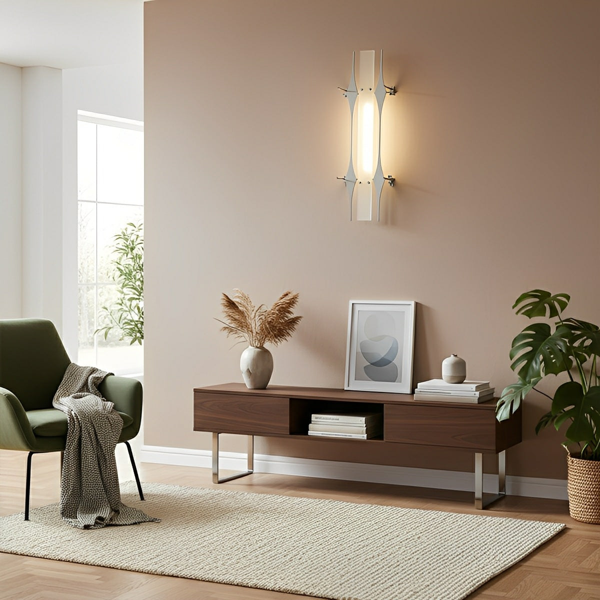 Modern Minimalist Metal Rhombic Geometric LED Wall Sconces