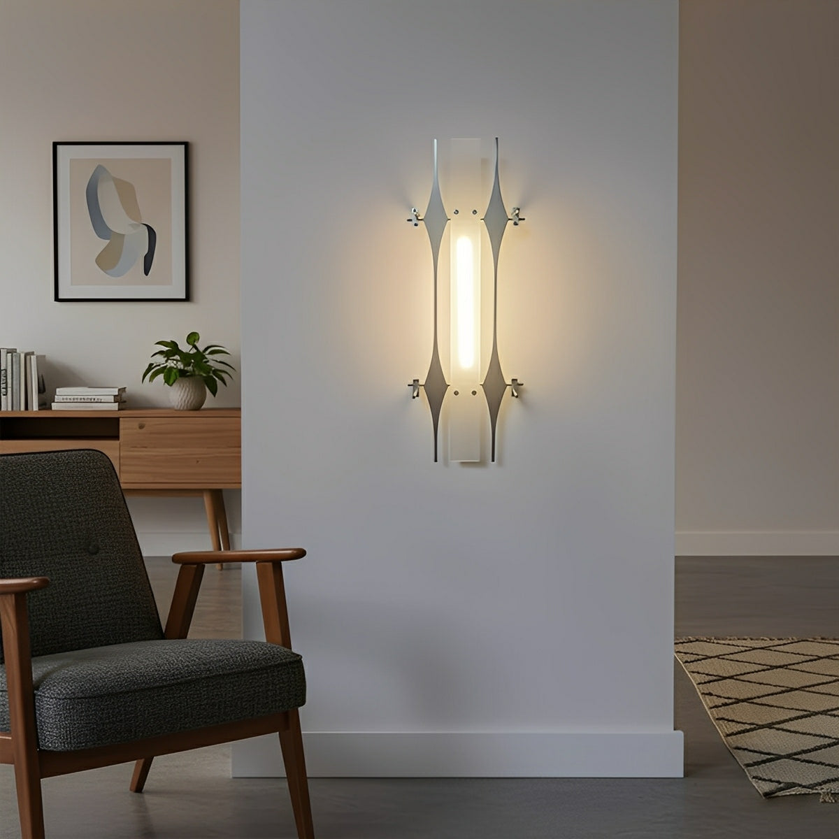 Modern Minimalist Metal Rhombic Geometric LED Wall Sconces