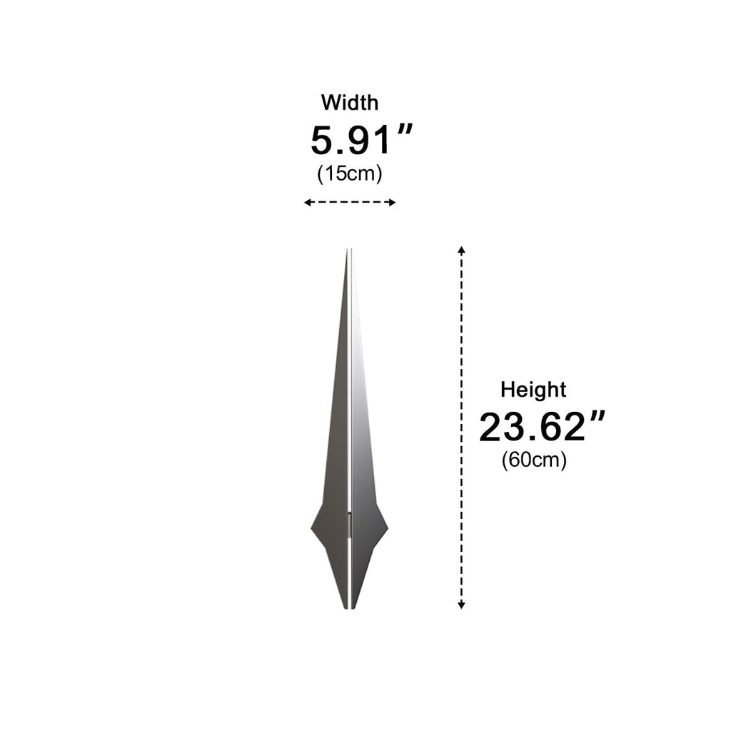 Modern Minimalist Metal Samurai's Sword LED Wall Sconces