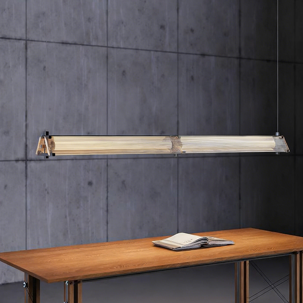 Modern Metal LED Pendant Light – Minimalist Linear Design