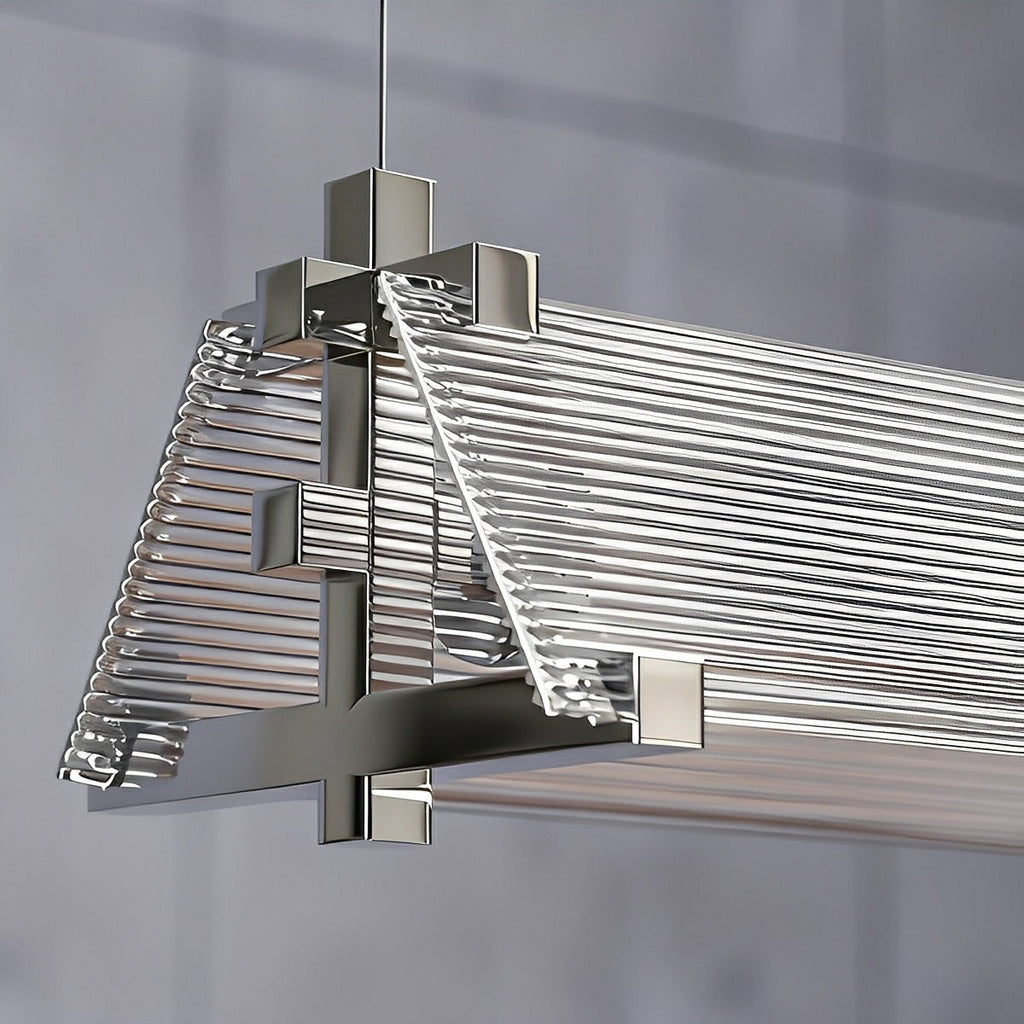 Modern Metal LED Pendant Light – Minimalist Linear Design
