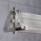 Modern Metal LED Pendant Light – Minimalist Linear Design