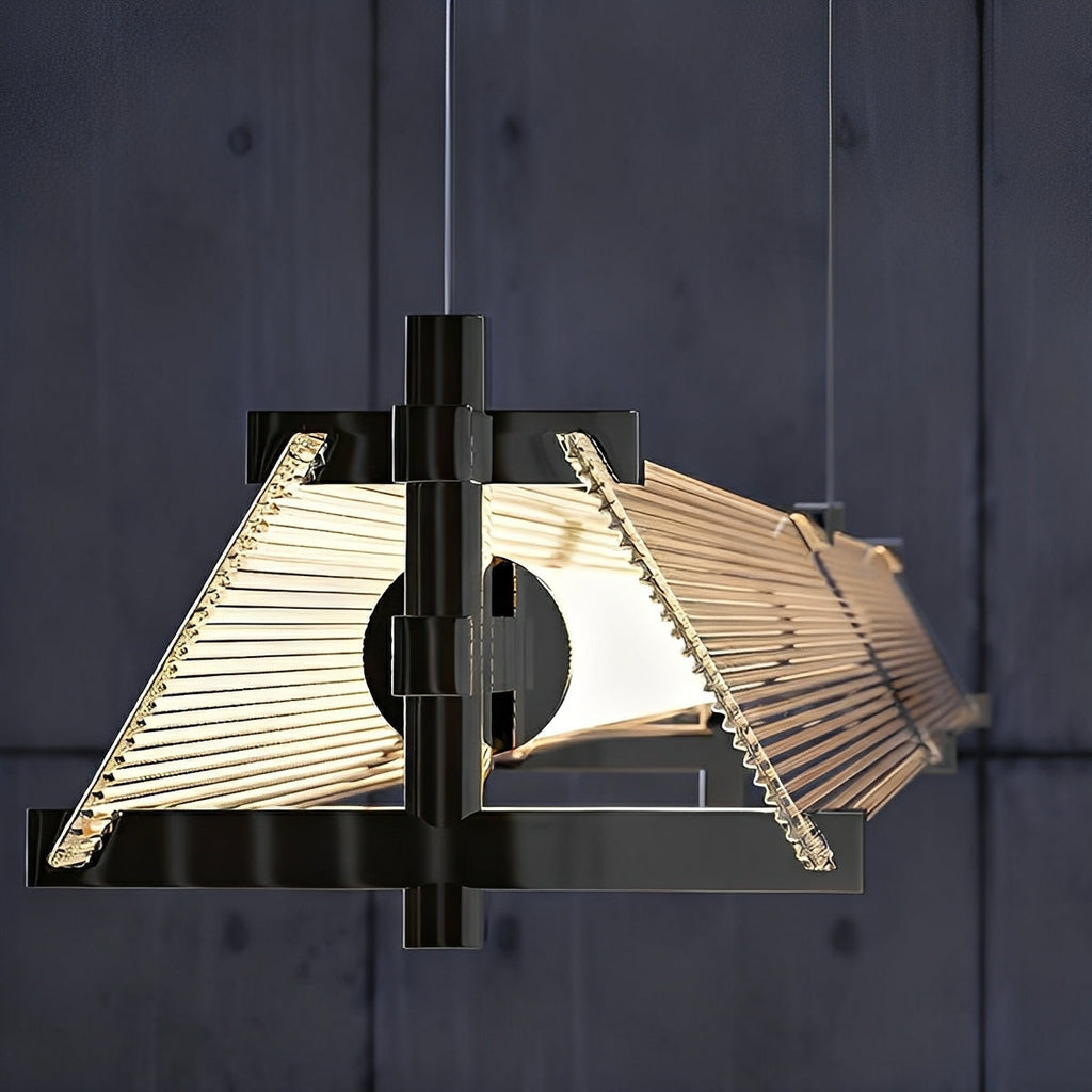 Modern Metal LED Pendant Light – Minimalist Linear Design