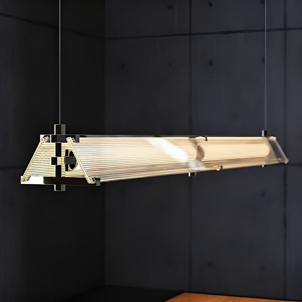 Modern Metal LED Pendant Light – Minimalist Linear Design