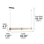 Modern Metal LED Pendant Light – Minimalist Linear Design