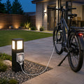 Waterproof Outdoor Pathway Light with GFCI Outlet