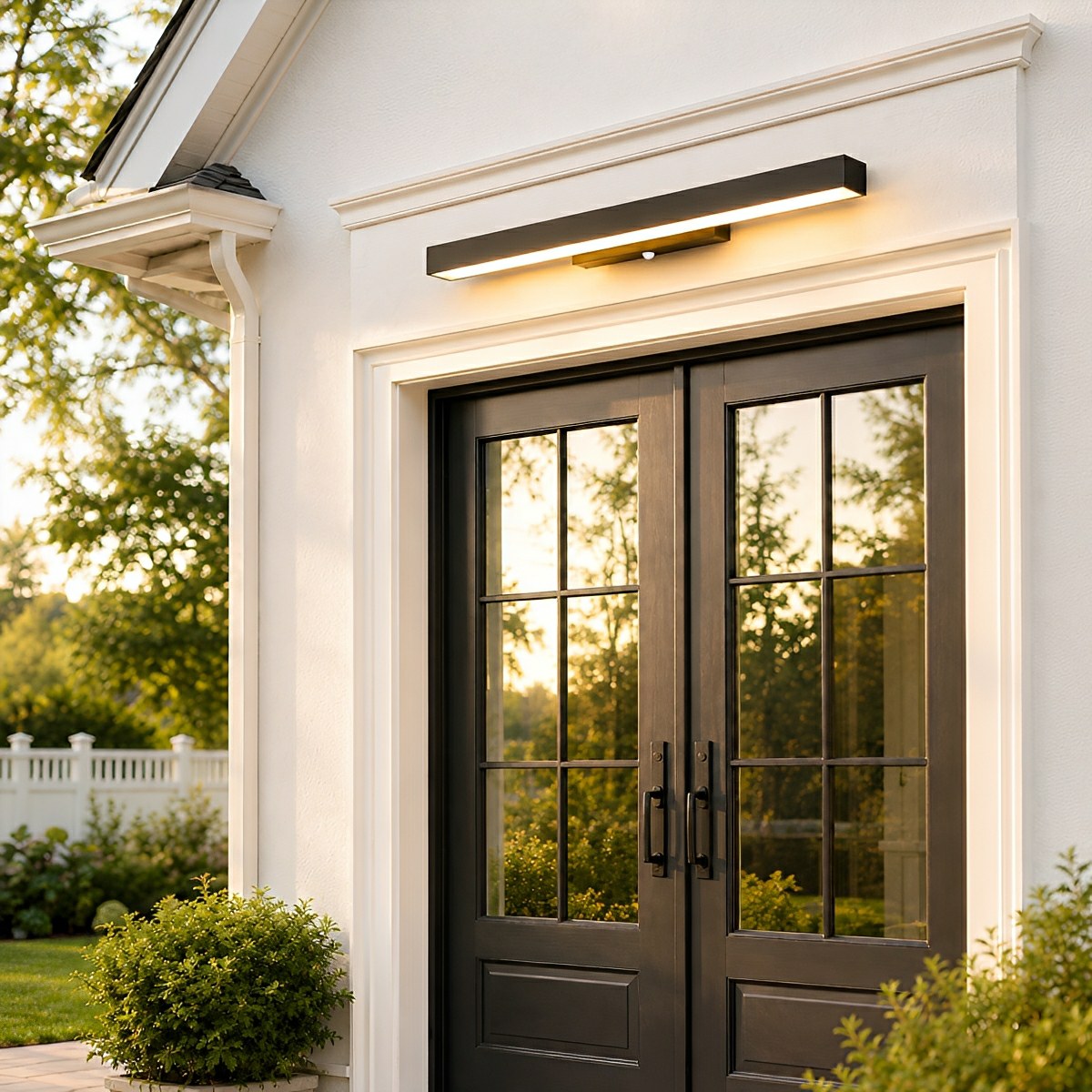 Dimmable Modern Sleek Linear Outdoor Wall Light