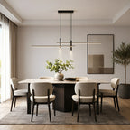 Modern Minimalist Dimmable LED Linear Pendant Light