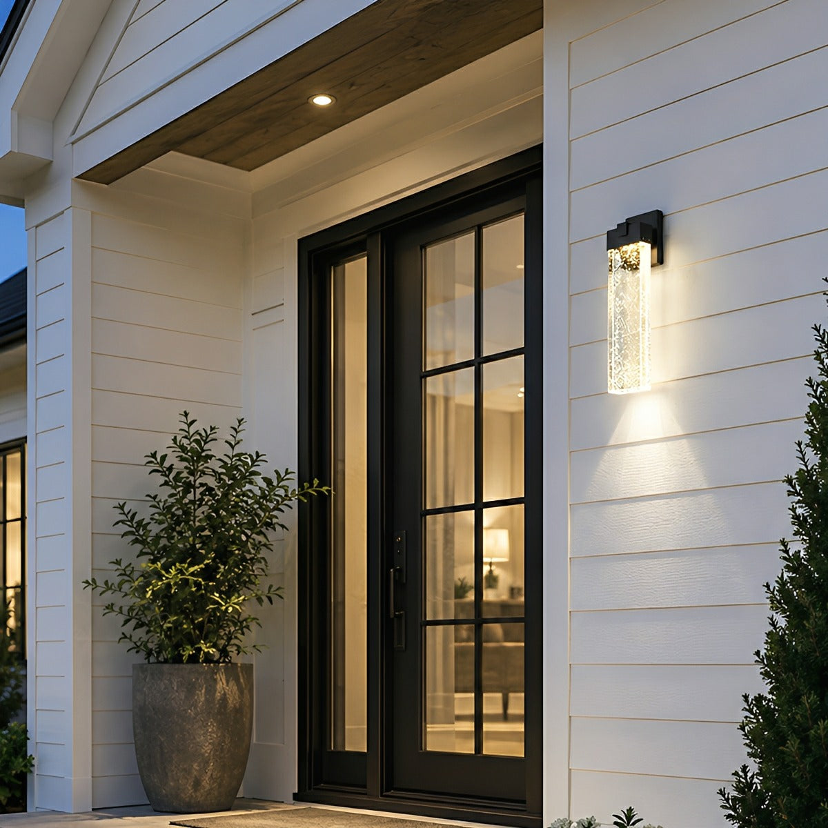 Modern Dimmable Crystal Bubble Outdoor Wall Light