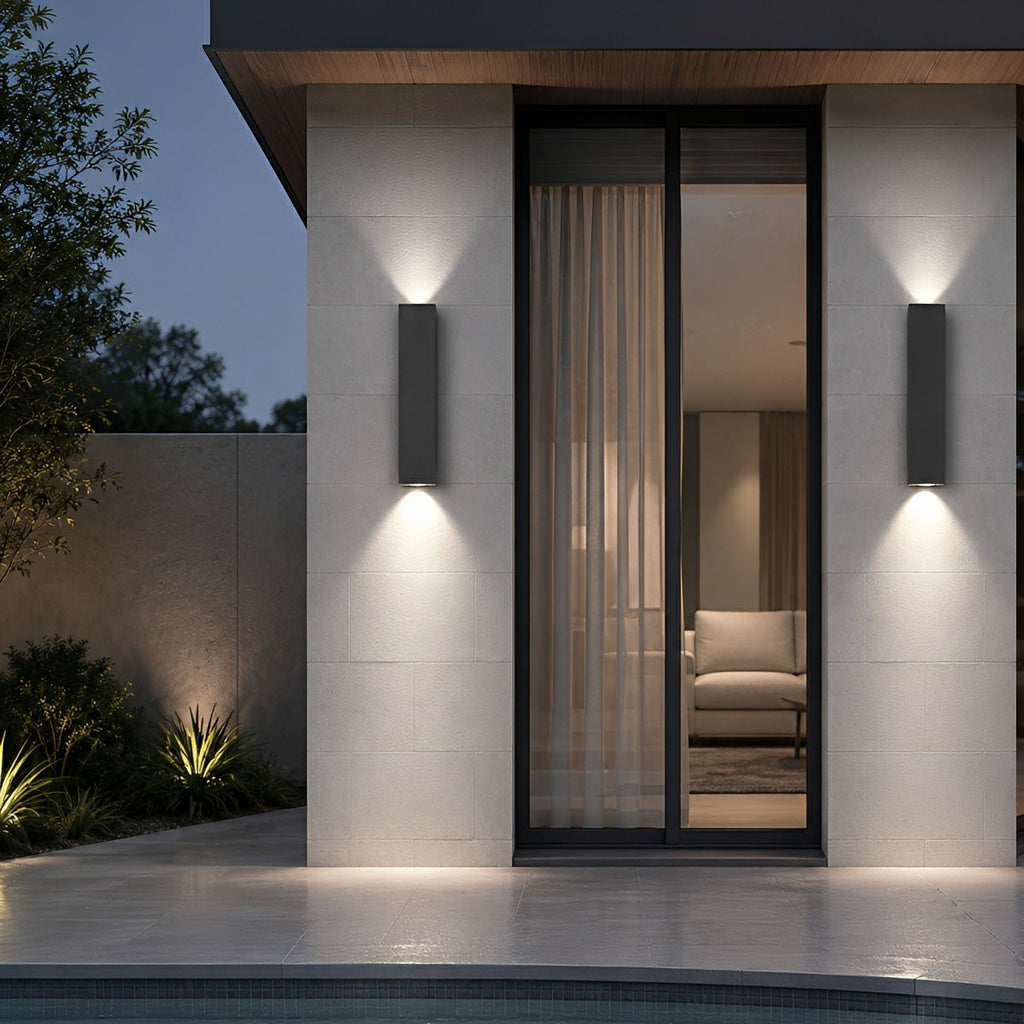 Outdoor Up and Down Dimmable Waterproof Wall Light