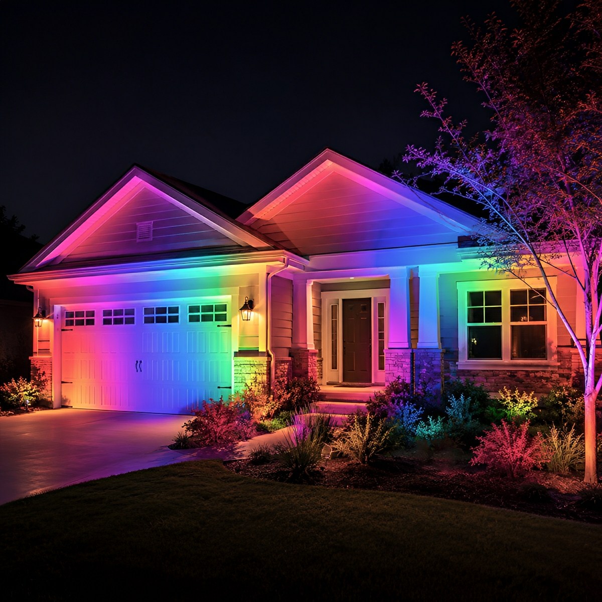 RGB LED Landscape Spot Light Outdoor Waterproof Tree Light