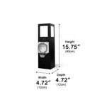 Waterproof Outdoor Pathway Light with GFCI Outlet
