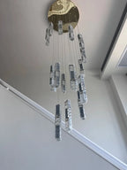 The Sovereign Crystal Chandelier – Nordic Luxury Staircase Pendant