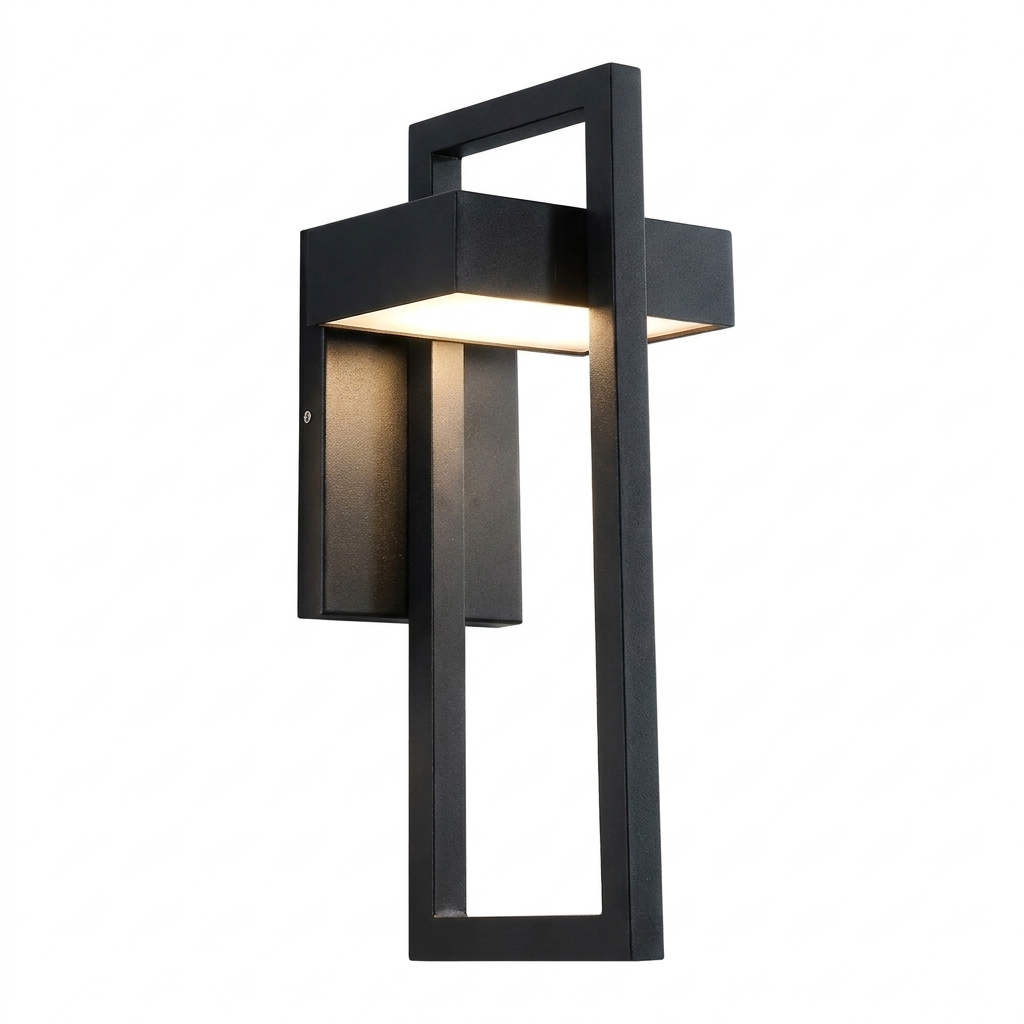 Modern Luxury Outdoor Wall Lamp, plain white background product shot