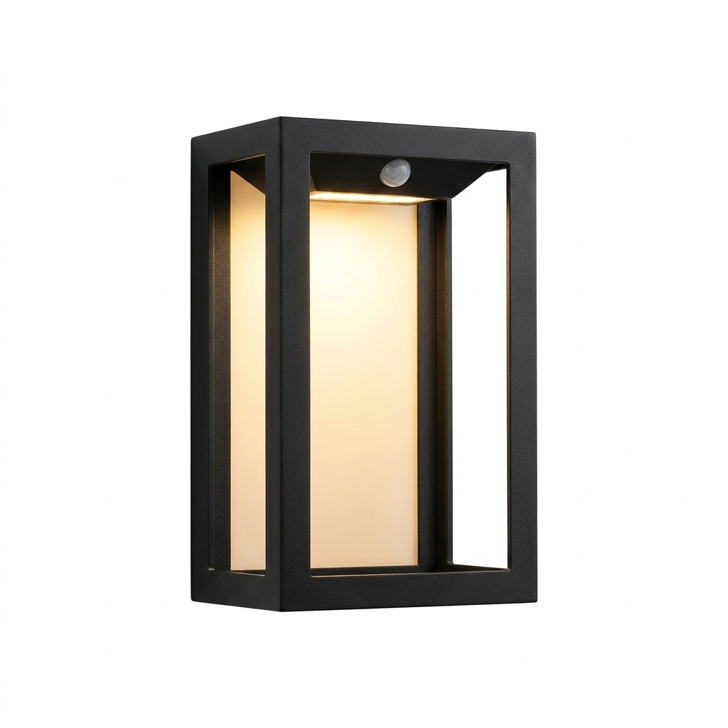 Luxury Two-Tone Outdoor Wall Lamp, plain white background product shot