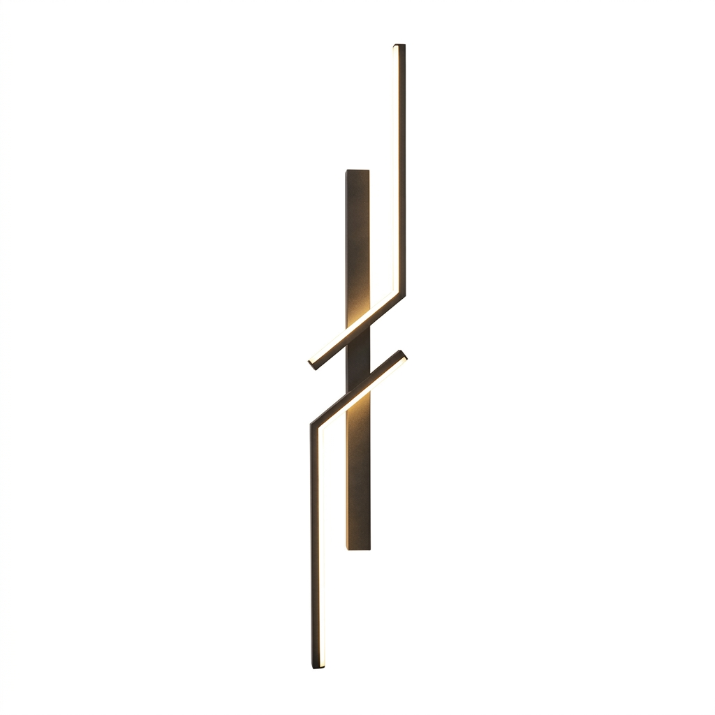 Luxury Minimalist LED Wall Sconce, plain white background product shot