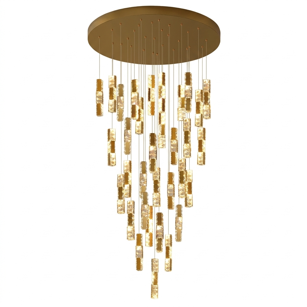 The Sovereign Crystal Chandelier, plain white background product shot