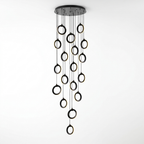 The Aurelia Grand Staircase Chandelier, plain white background product shot