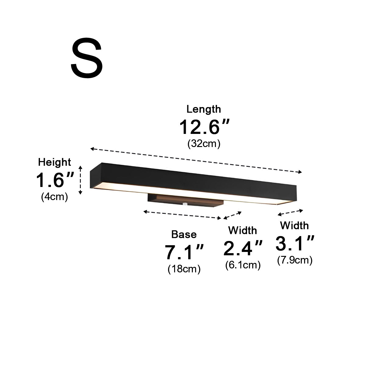 Dimmable Modern Sleek Linear Outdoor Wall Light