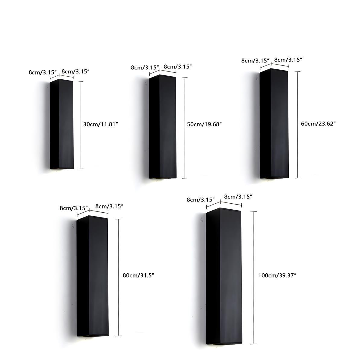 Outdoor Up and Down Dimmable Waterproof Wall Light